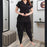 Girls' Stylish Silk Patiala Nightwear Set: Half Sleeve V-Neck Comfort Pajamas