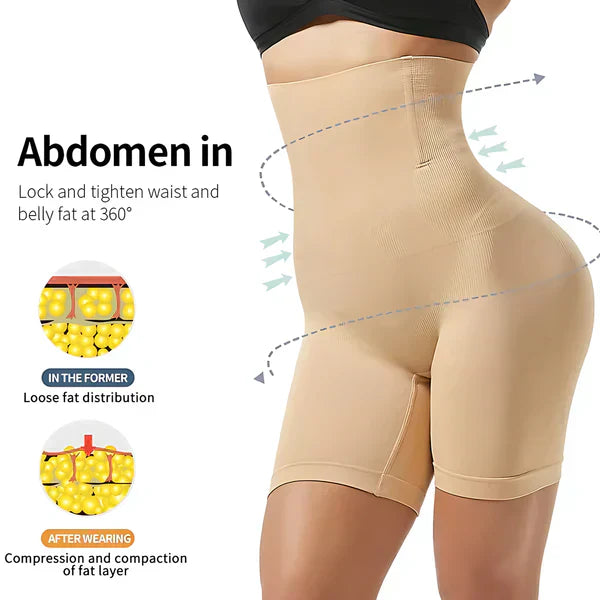 Seamless High-Waist Body Shaper: Invisible Tummy Control for Men and Women