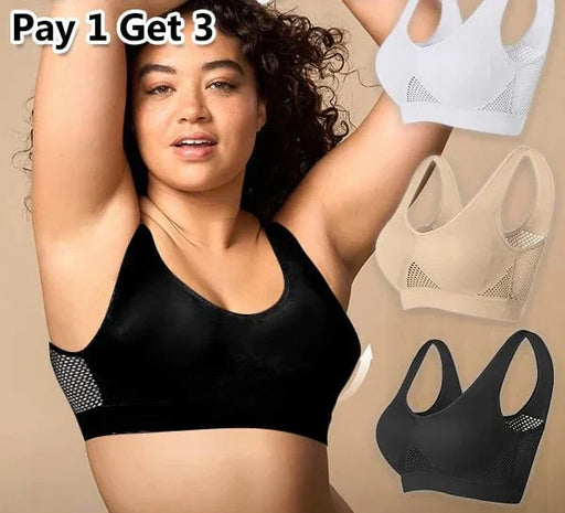 Ultimate Comfort Breathable Air Bra: Seamless Lift-Up, Wire-Free Support