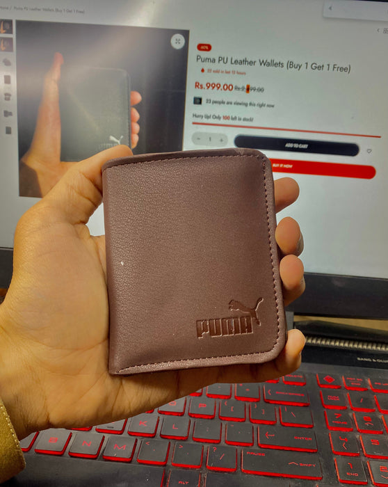 Puma PU Leather Wallets (Buy 1 Get 1 Free)