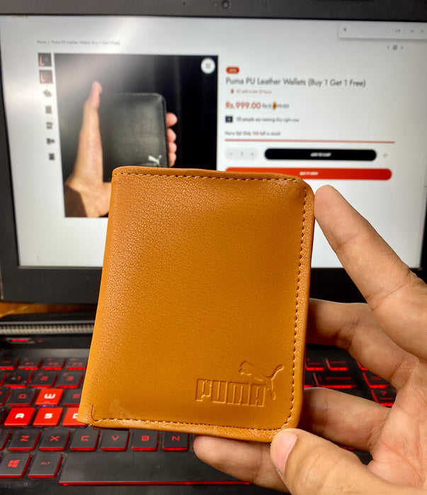 Puma PU Leather Wallets (Buy 1 Get 1 Free)
