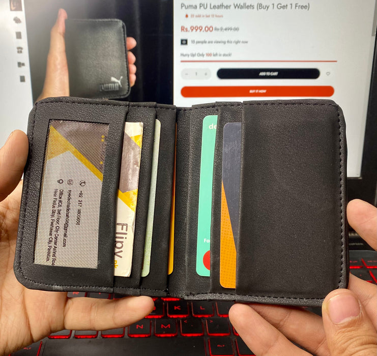 Puma PU Leather Wallets (Buy 1 Get 1 Free)