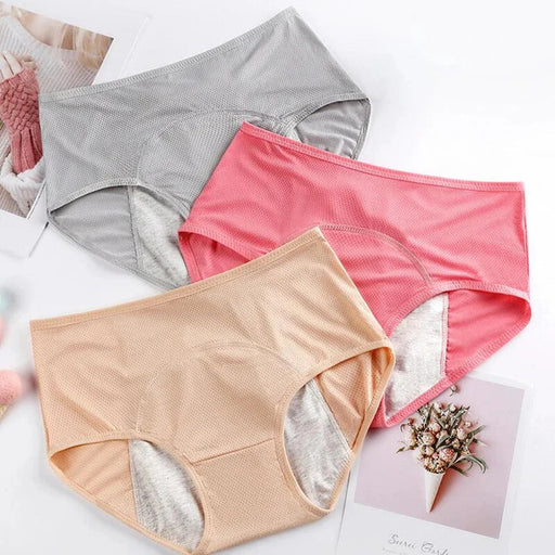 Seamless Anti-Leakage Period Panties: 100% Leak-Proof Cotton Underwear for Women