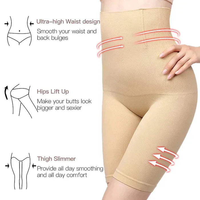 Seamless High-Waist Body Shaper: Invisible Tummy Control for Men and Women